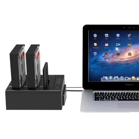 ORICO 6638US3-C 3-bay USB 3.0 Type-B to SATA External Hard Disk Box Storage Case Hard Disk Docking Station / Duplicator for 2.5 inch / 3.5 inch SATA HDD / SSD, 3 Bays