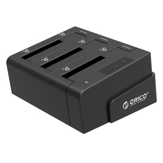 ORICO 6638US3-C 3-bay USB 3.0 Type-B to SATA External Hard Disk Box Storage Case Hard Disk Docking Station / Duplicator for 2.5 inch / 3.5 inch SATA HDD / SSD, 3 Bays