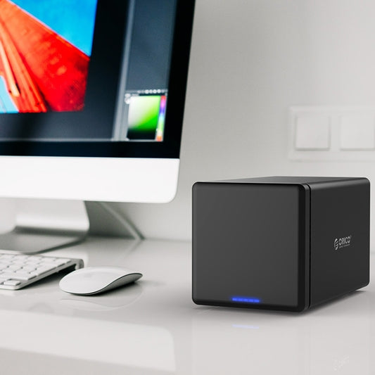 ORICO NS400-U3 4-bay USB 3.0 Type-B to SATA External Hard Disk Box Storage Case Hard Drive Dock for 3.5 inch SATA HDD, Support UASP Protocol, USB 3.0 Type-B to SATA
