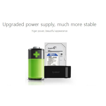 ORICO 6228US3 2.5 / 3.5 inch SATA HDD / SSD 2 Bay USB 3.0 Hard Drive Dock, 1 to 1 Clone 2 Bays without Copy