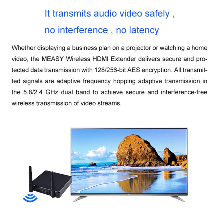 Measy FHD686-2 Full HD 1080P 3D 2.4GHz / 5.8GHz Wireless HD Multimedia Interface Extender 1 Transmitter + 2 Receiver, Transmission Distance: 200m, FHD686-2 (UK Plug), FHD686-2 (US Plug), FHD686-2 (AU Plug), FHD686-2 (EU Plug)