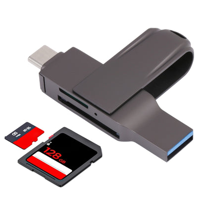 Lecteur de cartes multifonction USB-C / Type-C vers USB 3.0 2-en-1, Type-C vers USB 3.0