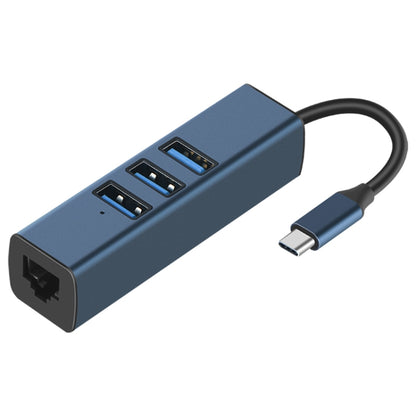 RDS 6307-3 USB-C / Type-C to USB3.0 + Dual USB2.0 + RJ45 4 in 1 HUB Adapter, 6307-3