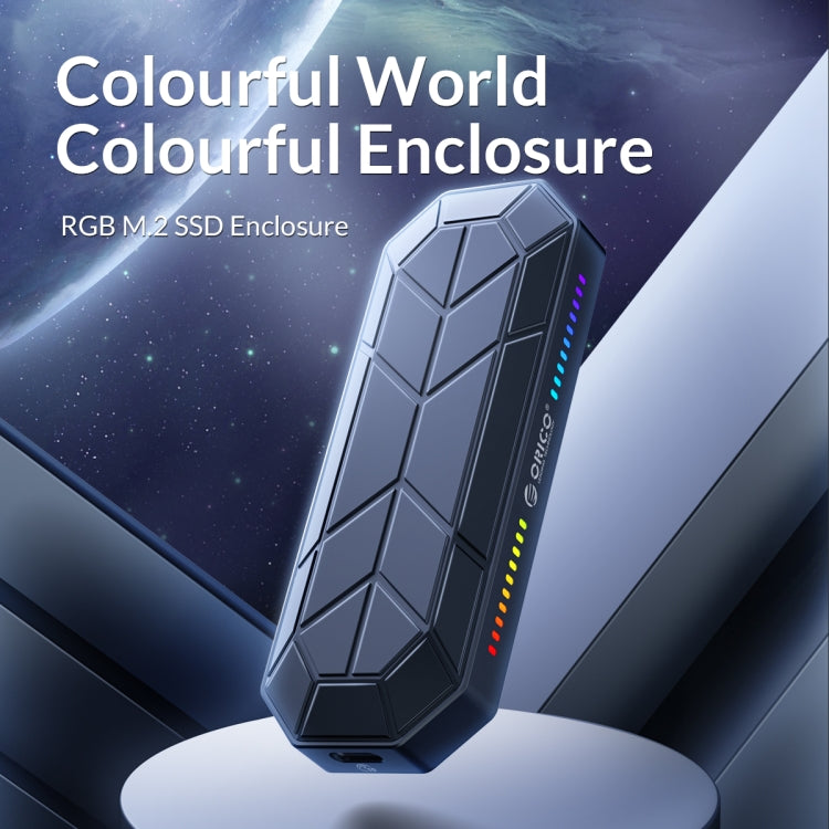 ORICO M2VG01-C3 RGB M.2 NVMe SSD Enclosure, M2VG01-C3