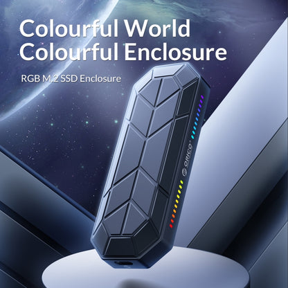 ORICO M2VG01-C3 RGB M.2 NVMe SSD Enclosure, M2VG01-C3