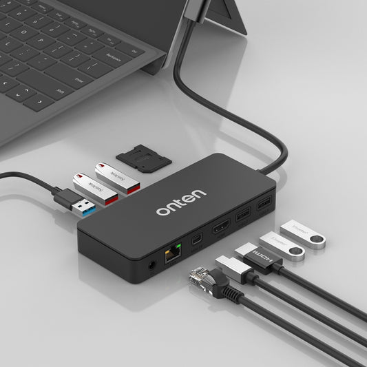 Station d'accueil multifonction 12 en 1 Onten SD12 pour Microsoft Surface, SD12
