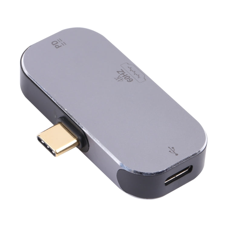 3 in 1 USB-C / Type-C Male to Dual USB-C / Type-C + 4K 60Hz HDMI Female Adapter, Dual USB-C / Type-C + HDMI