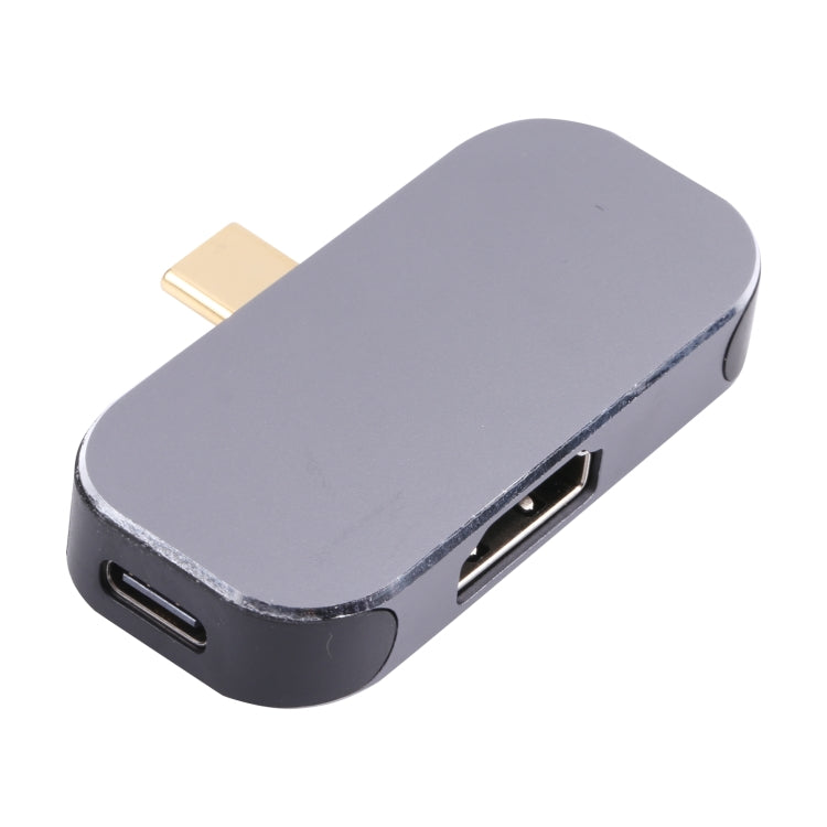 3 in 1 USB-C / Type-C Male to Dual USB-C / Type-C + 4K 60Hz HDMI Female Adapter, Dual USB-C / Type-C + HDMI
