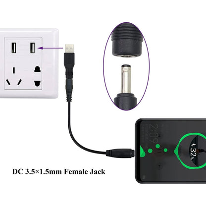 10 PCS 3.5 x 1.35mm to USB 2.0 DC Power Plug Connector, 3.5 x 1.35mm