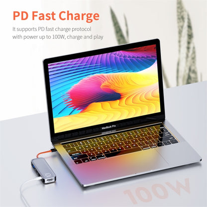 ROCK TR01 10 In 1 Type-C / USB-C to HDMI + VGA Multifunctional Extension HUB Adapter, TR01