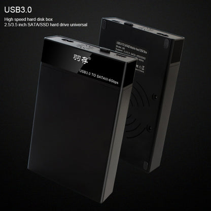 Universal SATA 2.5 / 3.5 inch USB3.0 Interface External Solid State Drive Enclosure for Laptops / Desktop Computers, The Maximum Support Capacity: 10TB