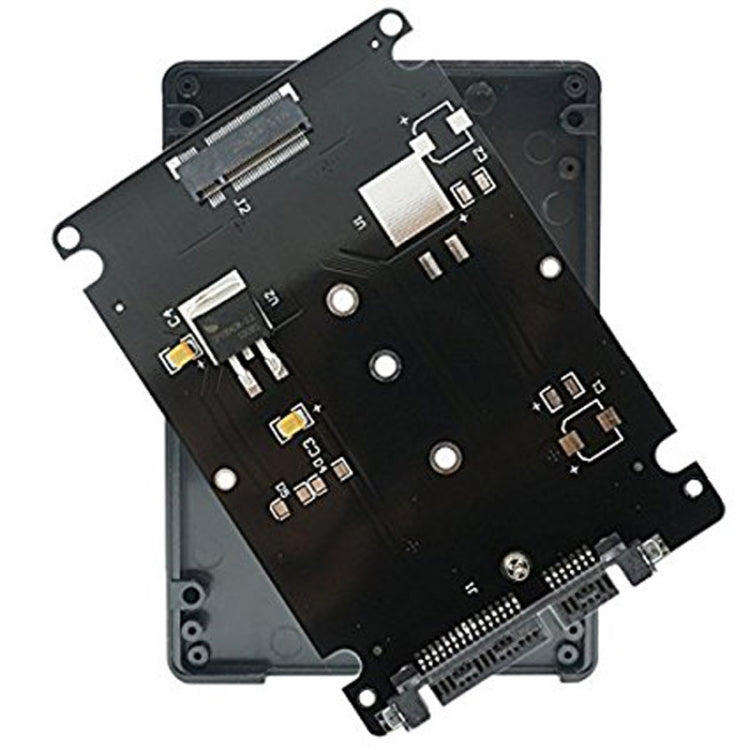 M.2 NGFF SSD to 2.5 inch SATA III Adapter Card with Cover, NGFF to 2.5 inch SATA III Black