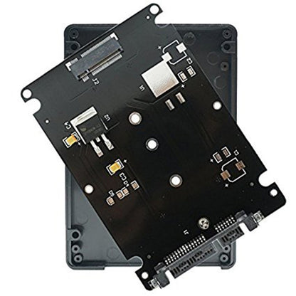 M.2 NGFF SSD to 2.5 inch SATA III Adapter Card with Cover, NGFF to 2.5 inch SATA III Black