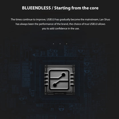 Blueendless U23Q SATA 2.5 inch Micro B Interface HDD Enclosure with USB-C / Type-C to USB 3.0 Cable, Support Thickness: 1cm or less, USB 3.0  (1cm)