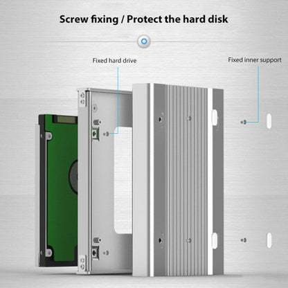 Blueendless U23Q SATA 2.5 inch Micro B Interface HDD Enclosure with USB-C / Type-C to USB 3.0 Cable, Support Thickness: 1cm or less, USB 3.0  (1cm)