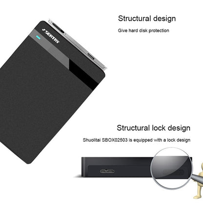 SEATAY HD213 Tool Free Screwless SATA 2.5 inch USB 3.0 Interface HDD Enclosure, The Maximum Support Capacity: 2TB
