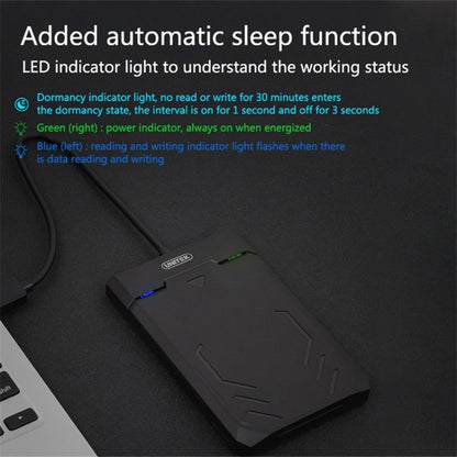 UNITEK SATA 2.5 inch USB 3.0 Interface HDD Enclosure, Length: 30cm, SATA USB 3.0 Interface, Length: 30cm
