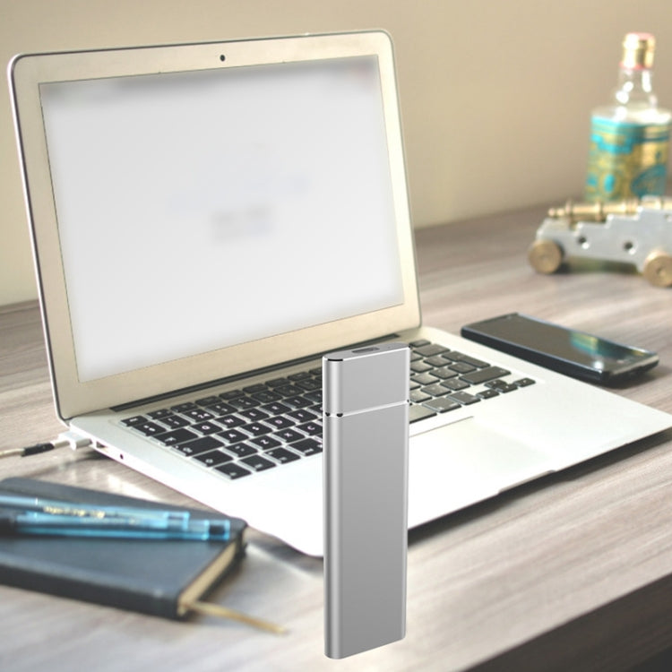 M.2 NGFF to USB-C / Type-C USB 3.1 Interface Aluminum Alloy SSD Enclosure, NGFF to USB Type-C Silver, NGFF to USB Type-C Black