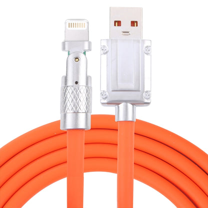 Mech Series 6A 120W USB to 8 Pin 180-degree Metal Plug Fast Charging Cable, Length: 1.2m, 1.2m 8 Pin, 1.2m 180-degree 8 Pin