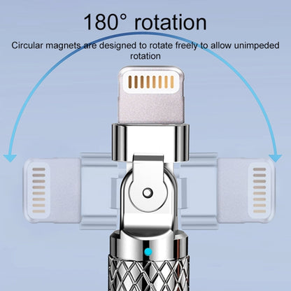 Mech Series 6A 120W USB to 8 Pin 180-degree Metal Plug Fast Charging Cable, Length: 1.2m, 1.2m 8 Pin, 1.2m 180-degree 8 Pin