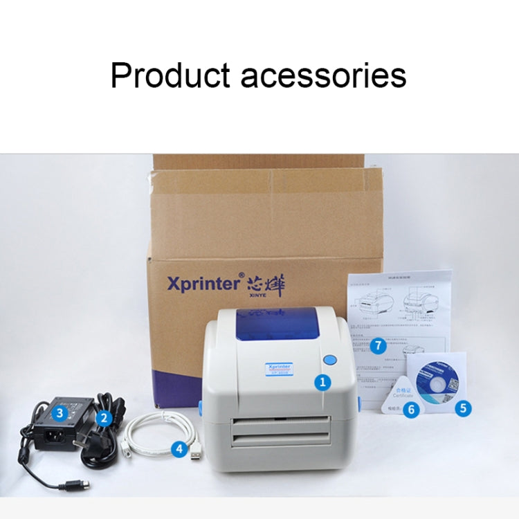 Xprinter XP-460B USB Port Thermal Automatic Calibration Barcode Printer, XP-460B