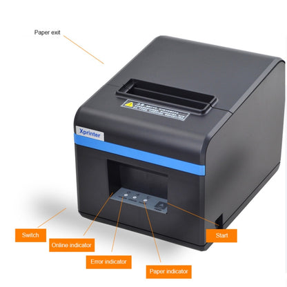 Xprinter XP-N160II USB Port Thermal Automatic Calibration Barcode Printer, XP-N160II