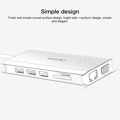 Lenovo LX0801 Type-C / USB-C Network Cable Interface Converter Docking Station, LX0801