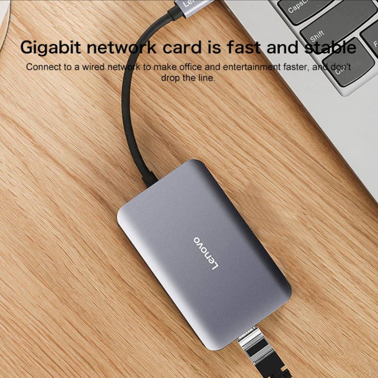 Lenovo F1-C08 8 In 1 Type-C / USB-C to HDMI Multi-function Converter Hub, F1-C08
