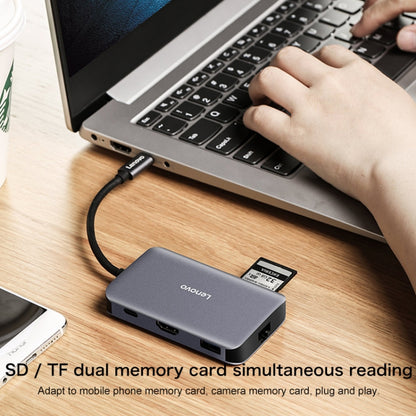 Lenovo F1-C08 8 In 1 Type-C / USB-C to HDMI Multi-function Converter Hub, F1-C08