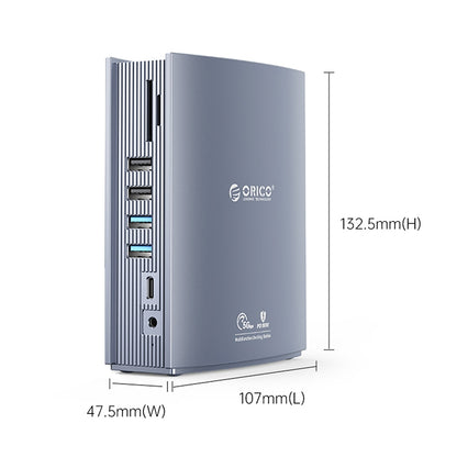 ORICO CDH-15N-GY-BP 15 in 1 Type-C HUB Docking Station, CDH-15N-GY-BP