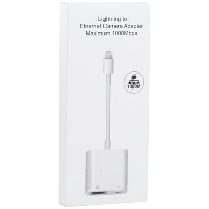 NK-1035H 2 in 1 8 Pin Male to 1000M Ethernet + 8 Pin Power Female Adapter, NK-1035H