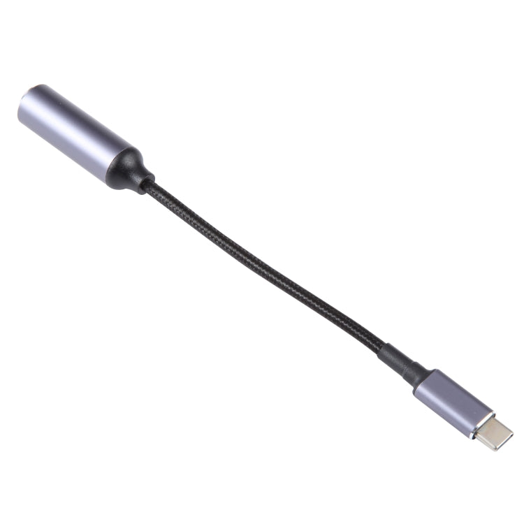 USB-C / Type-C Male to 7.9x0.9mm Female Nylon Braided Adapter Cable, 7.9x0.9mm