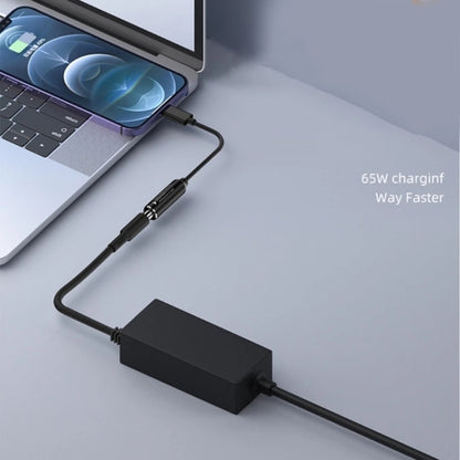 USB-C / Type-C Male to 7.9x0.9mm Female Nylon Braided Adapter Cable, 7.9x0.9mm