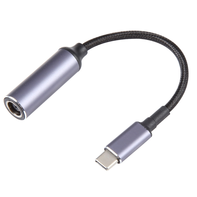 USB-C / Type-C Male to 7.4x0.6mm Female Nylon Braided Adapter Cable, 7.4x0.6mm