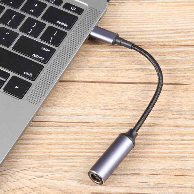 USB-C / Type-C Male to 7.4x0.6mm Female Nylon Braided Adapter Cable, 7.4x0.6mm