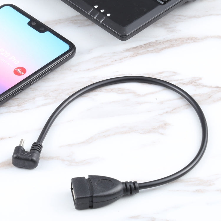 U-shaped Type-C Male to USB 2.0 Female OTG Data Cable, Type-C to USB 2.0