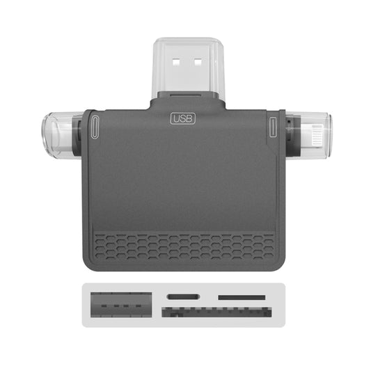 Station d'accueil multifonctionnelle NK-939C 3 en 1 USB vers USB-C / Type-C + 8 broches