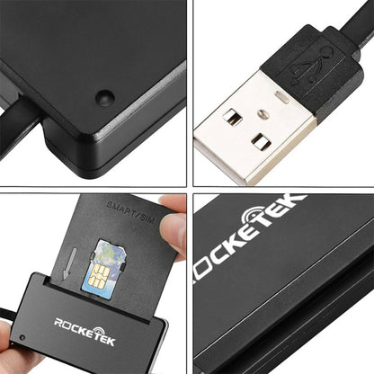 ROCKETEK SCR3 Lecteur de carte à puce ID CAC SIM, SCR3