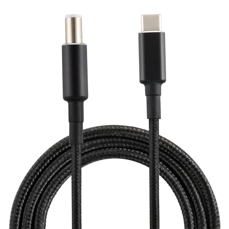 PD 100W 7.4 x 0.6mm Male to USB-C / Type-C Male Nylon Weave Power Charge Cable for Dell, Cable Length: 1.7m, 7.4 x 0.6mm for Dell