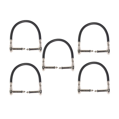 5 PCS TC095-15 6.35mm Male to Male Guitar Effector Connector Cable