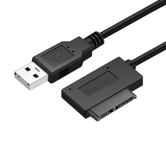 Professional USB 2.0 to 7+6Pin Slimline SATA Cable Adapter Indicator , USB 2.0