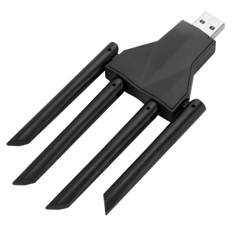 1300Mbps 5G Wireless Network Card Gigabit Dual Band Driver-free USB WiFi Receiver, 1300Mbps 5G