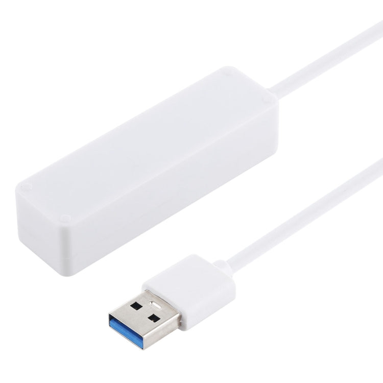 2 in 1 TF / SD Card Reader + 3 x USB 3.0 Ports to USB 3.0 HUB Converter, Cable Length: 26cm, USB 3.0 (White)