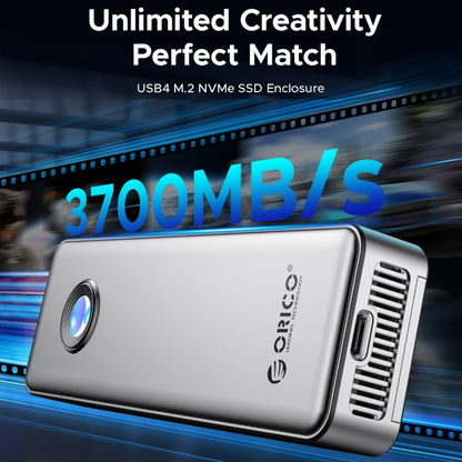 ORICO OUM2-U4-GY-BP 40Gbps M.2 SSD Enclosure with Type-C+USB Cable, OUM2-U4-GY-BP