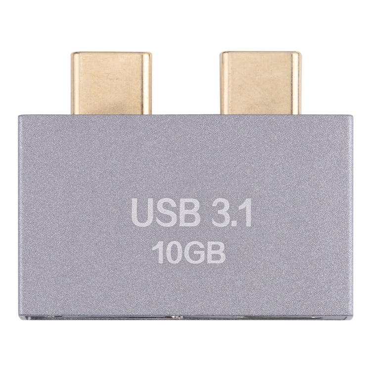 USB Female + USB-C / Type-C Female to 2 x USB-C / Type-C Male Adapter, USB Female+Type-C Female to 2 x Type-C