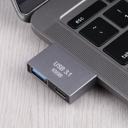 USB Female + USB-C / Type-C Female to 2 x USB-C / Type-C Male Adapter, USB Female+Type-C Female to 2 x Type-C