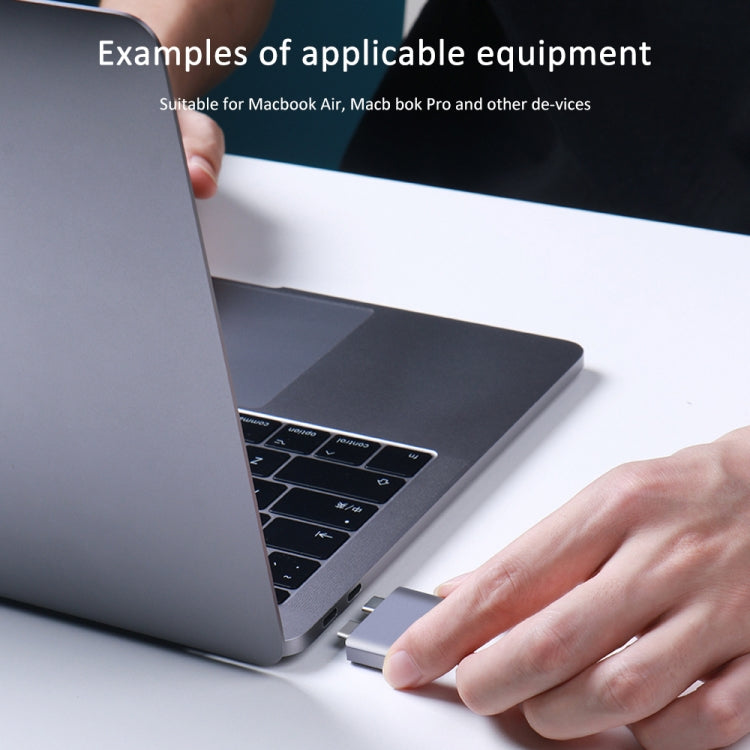 USB Female + USB-C / Type-C Female to 2 x USB-C / Type-C Male Adapter, USB Female+Type-C Female to 2 x Type-C