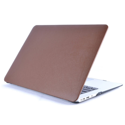 Pour MacBook Air 13,3 pouces A1466 2012-2017 / A1369 2010-2012 Housse autocollante en cuir PU pour ordinateur portable