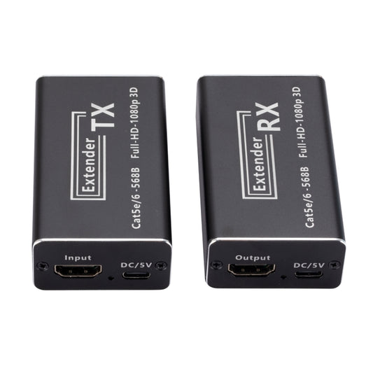 RJ45 to HDMI HD Transmitter 60m Single Network Extender HDMI Signal Amplifier Extender, US Plug, RJ45 to HDMI 60m