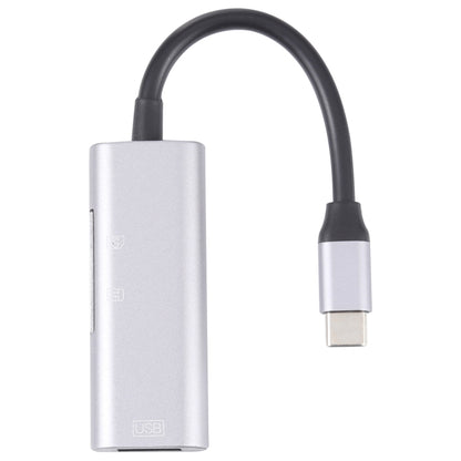 NK-3040 3 in 1 USB-C / Type-C Male to USB Female + SD / TF Card Slots Adapter SD / TF Card Reader, NK-3040